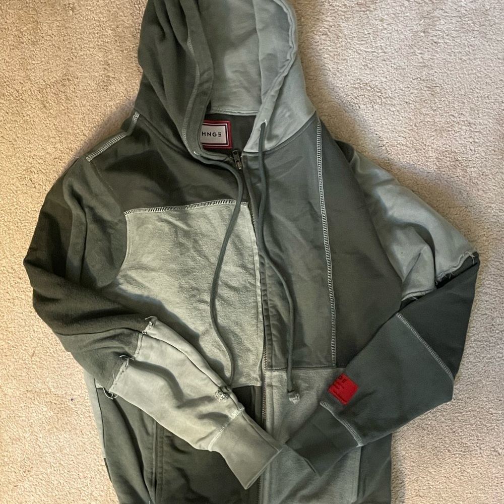 CHNGE Green and Gray Hoodie